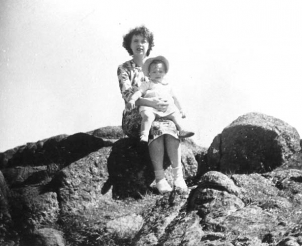 175: Nell (Ryan) Fitzpatrick and Anne Marie Barry. (circa 1954) [courtesy of Madonna (Healey)  McCarthy]  - Nell daughter of Denis Ryan &amp;amp; Mae Dunphy; Anne Marie daughter of Leo Barry &amp;amp; Bess Ryan